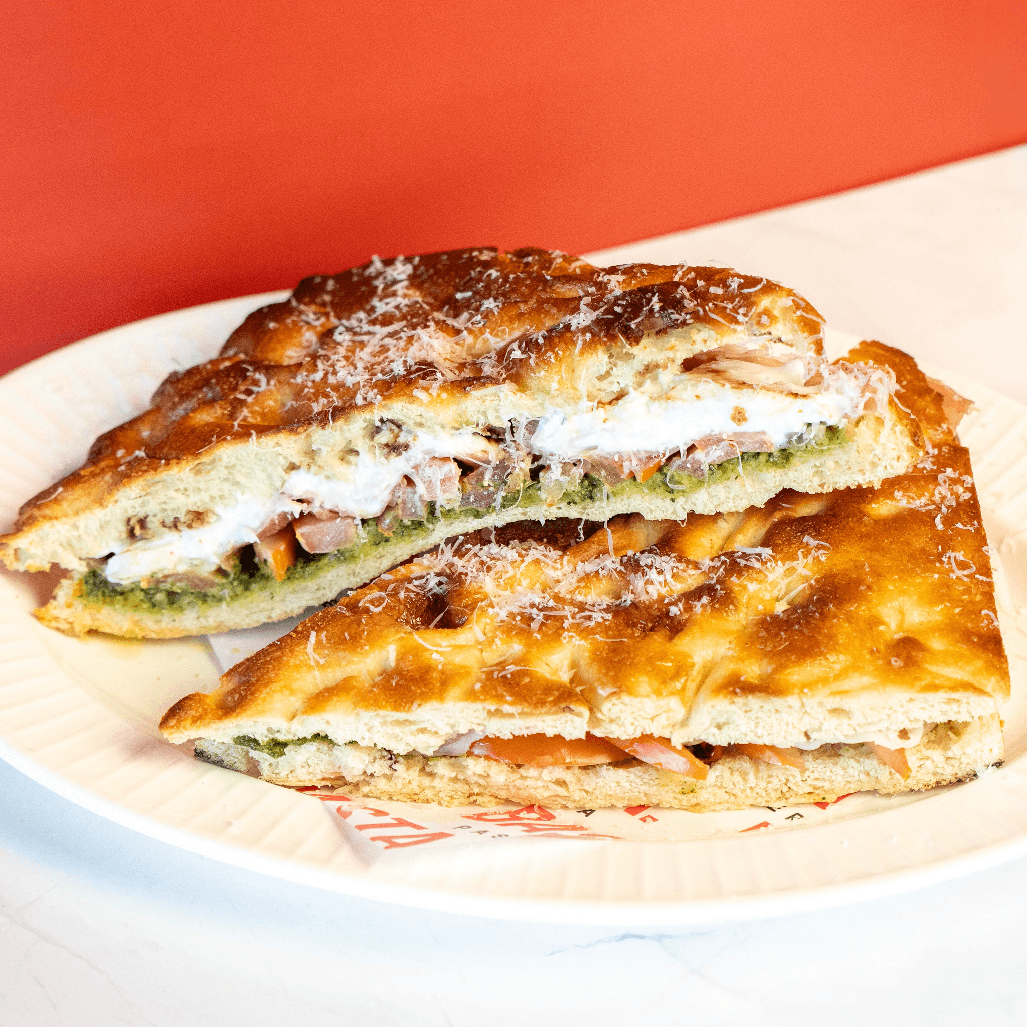 PESTO CAPRESE FOCACCIA.