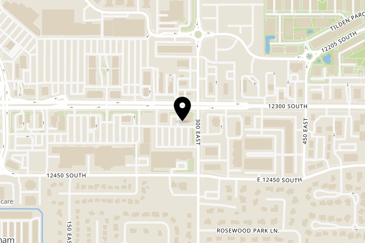 Map showing the location of BASTA Pasteria Draper on 278 E 12300 S #106 in Draper