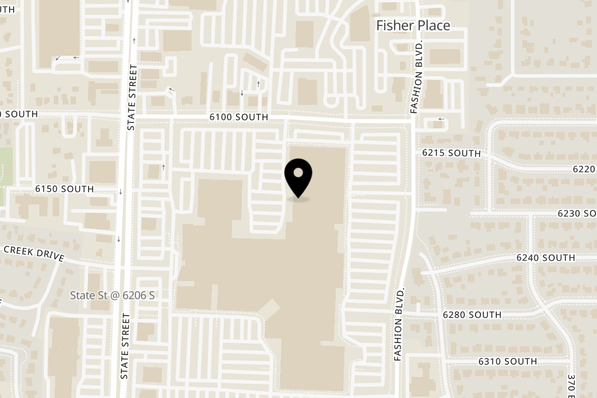 Map showing the location of BASTA Pasteria Murray on 6157 S State St in Murray
